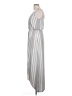 No Comment Stripes Silver Gray Casual Dress Size L - photo 5