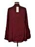 SOFIA Burgundy Long Sleeve Blouse Size M (estimated) - photo 2