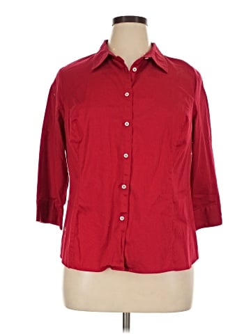 Apt. 9 3/4 Sleeve Button-Down Shirt (view 1)