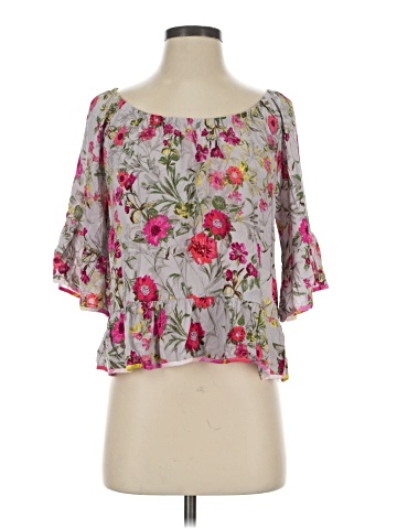 Kensie 3/4 Sleeve Blouse (view 1)