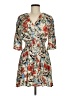 Zara Basic 100% Viscose Print Tan Casual Dress Size M - photo 1