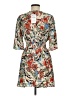 Zara Basic 100% Viscose Print Tan Casual Dress Size M - photo 2