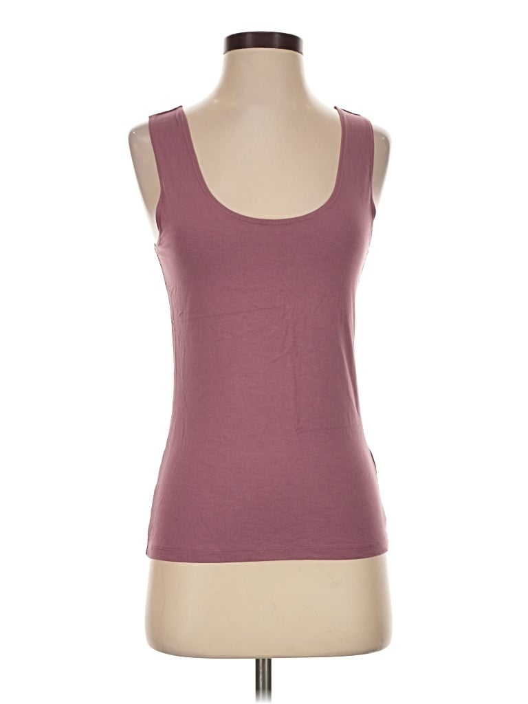 Pre-owned Peruvian Connection Tank Top Burgundy Strapless Neckline Tops