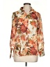 Bailey 44 Floral Orange Long Sleeve Blouse Size M - photo 1