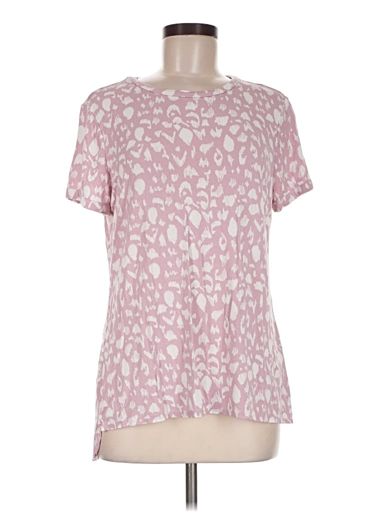 Pre-owned Ellen Tracy Short Sleeve T-shirt In Pink