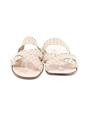 Madewell The Mena Slide Sandal in Woven Leather (view 2)