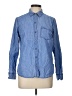 Old Navy 100% Cotton Blue Long Sleeve Button-Down Shirt Size L - photo 1