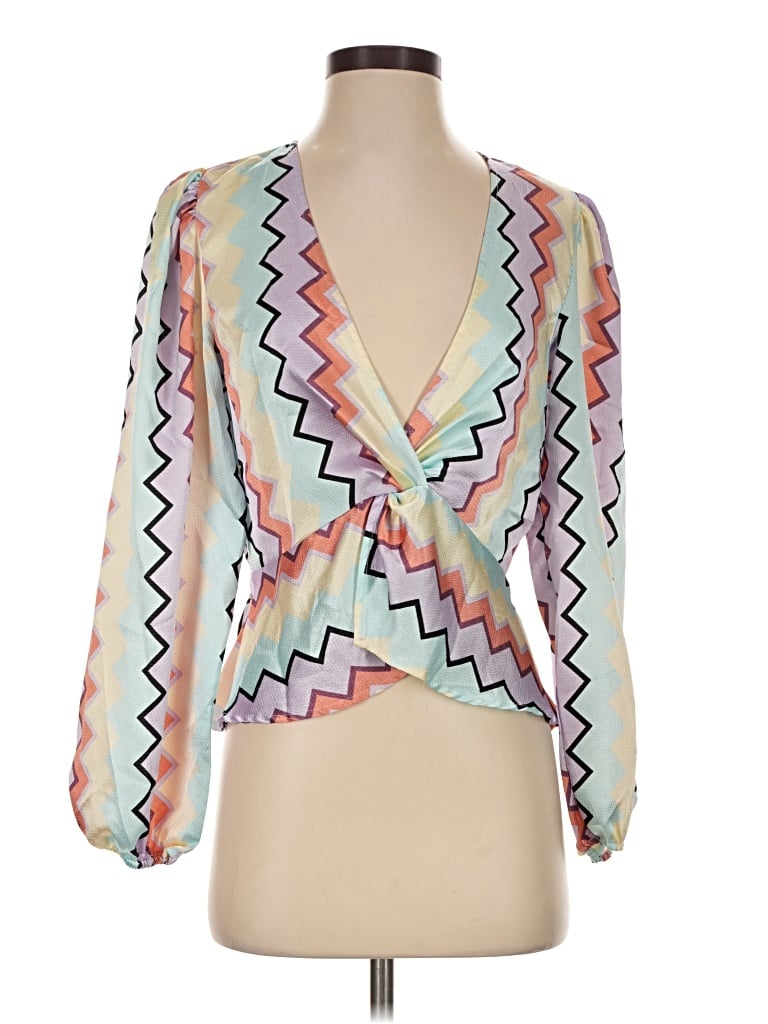 Pre-owned Vila 3/4 Sleeve Blouse In Ivory