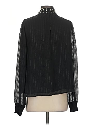 Aqua Long Sleeve Blouse (view 2)