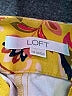 Ann Taylor LOFT Paisley Yellow Shorts Size 14 - photo 3