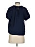 TCEC Blue Short Sleeve Blouse Size S - photo 2