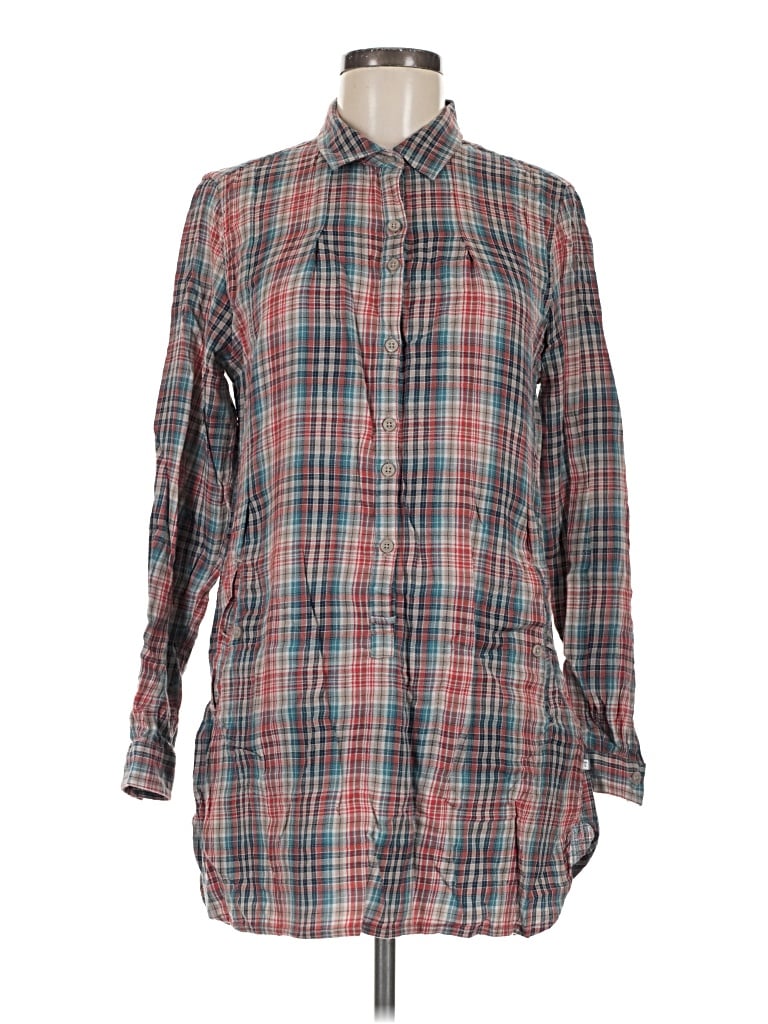 Pre-owned Toad And Co Long Sleeve Button Down Shirt In Gray