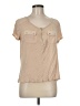 August Silk Tan Short Sleeve Top Size M - photo 1