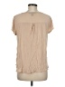 August Silk Tan Short Sleeve Top Size M - photo 2