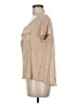 August Silk Tan Short Sleeve Top Size M - photo 5