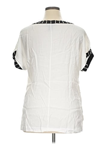 White House Black Market Short Sleeve Blouse (view 2)