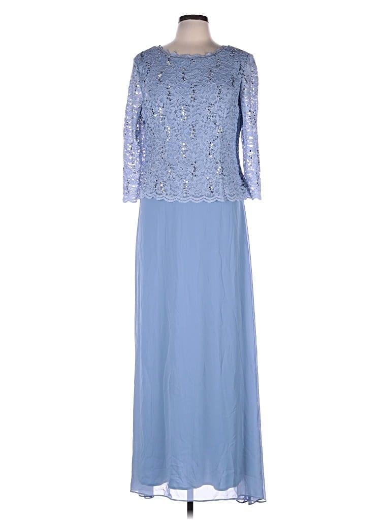 Pre-owned Alex Evenings Casual Dress In Blue