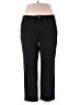 Basic Editions Solid Black Casual Pants Size 18 - photo 1