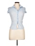 Esprit Blue Sleeveless Button-Down Shirt Size L - photo 1