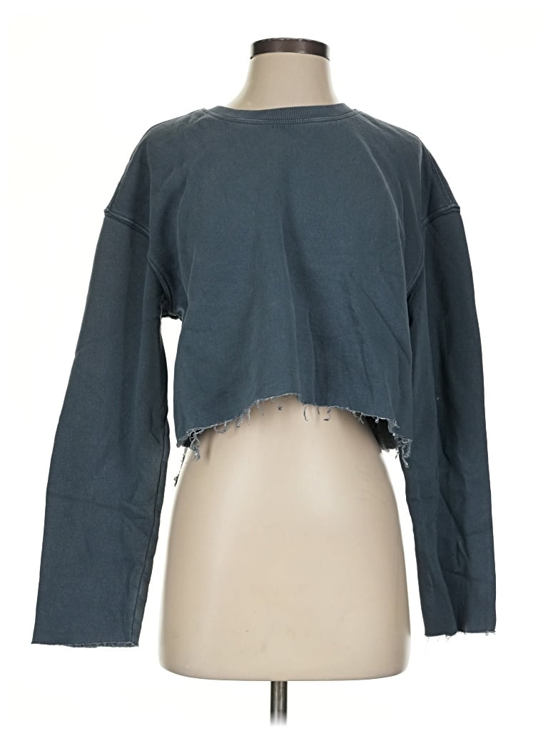Pre-owned Zara Sweatshirt In Teal