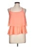 rue21 100% Polyester Orange Sleeveless Blouse Size L - photo 1