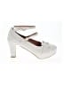 Unbranded 100% Leather Ivory Heels Size EU 42 - photo 1