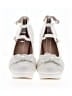 Unbranded 100% Leather Ivory Heels Size EU 42 - photo 2
