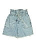 Zara Blue Denim Shorts Size 4 - photo 1