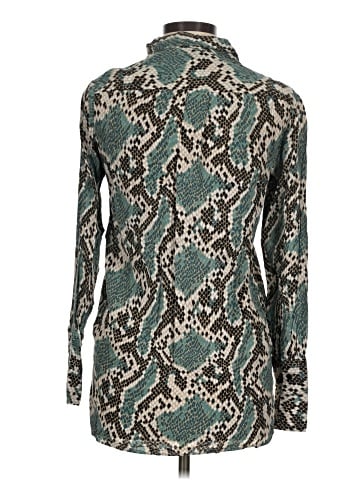 Topshop Long Sleeve Button-Down Shirt (view 2)