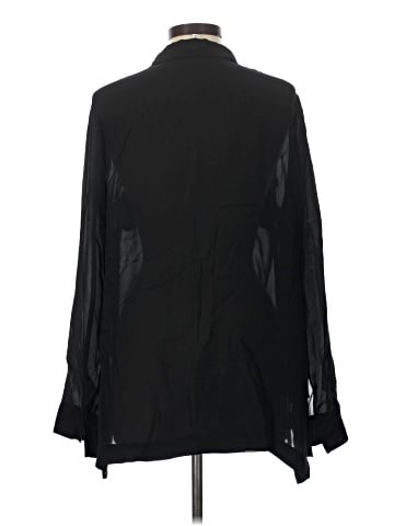 Elizabeth and James Long Sleeve Silk Top (view 2)