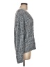 White House Black Market Metallic Silver Pullover Sweater Size M - photo 4