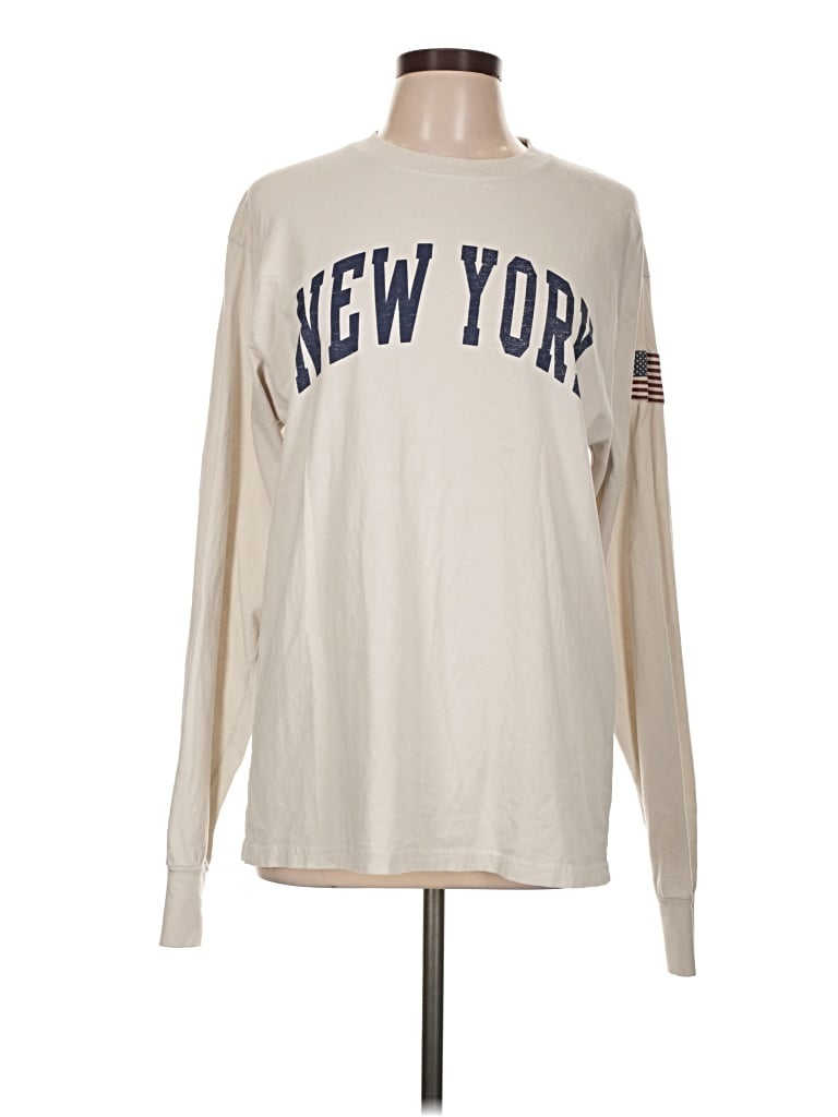 Pre-owned John Galt Long Sleeve T-shirt In Ivory