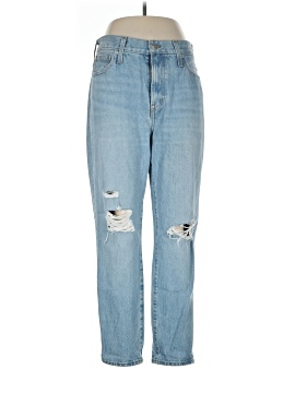 Madewell The Perfect Vintage Jean in Grandbay Wash: Ripped Edition (view 1)