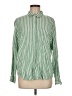 Universal Thread Stripes Green Long Sleeve Button-Down Shirt Size M - photo 1