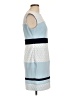 Studio One 100% Polyester Graphic Blue Cocktail Dress Size 10 (petite) - photo 4