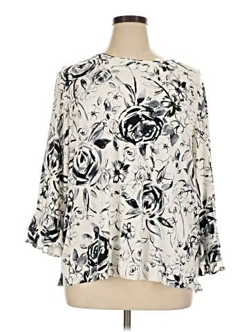 Karl Lagerfeld Paris 3/4 Sleeve Blouse (view 1)