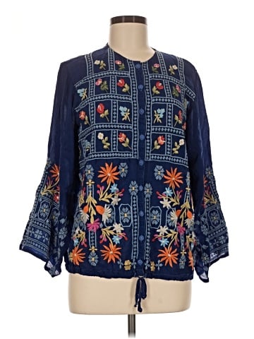 Johnny Was 3/4 Sleeve Blouse (view 1)