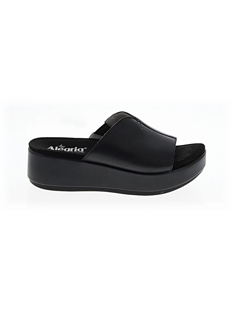 Pre-owned Alegria Wedges In Black