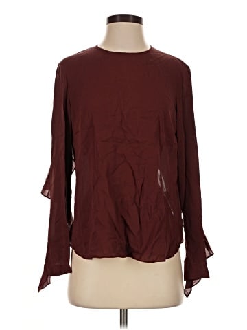 A.L.C. Long Sleeve Silk Top (view 1)