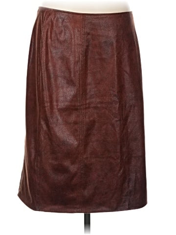 Chico's Faux Leather Skirt (view 1)