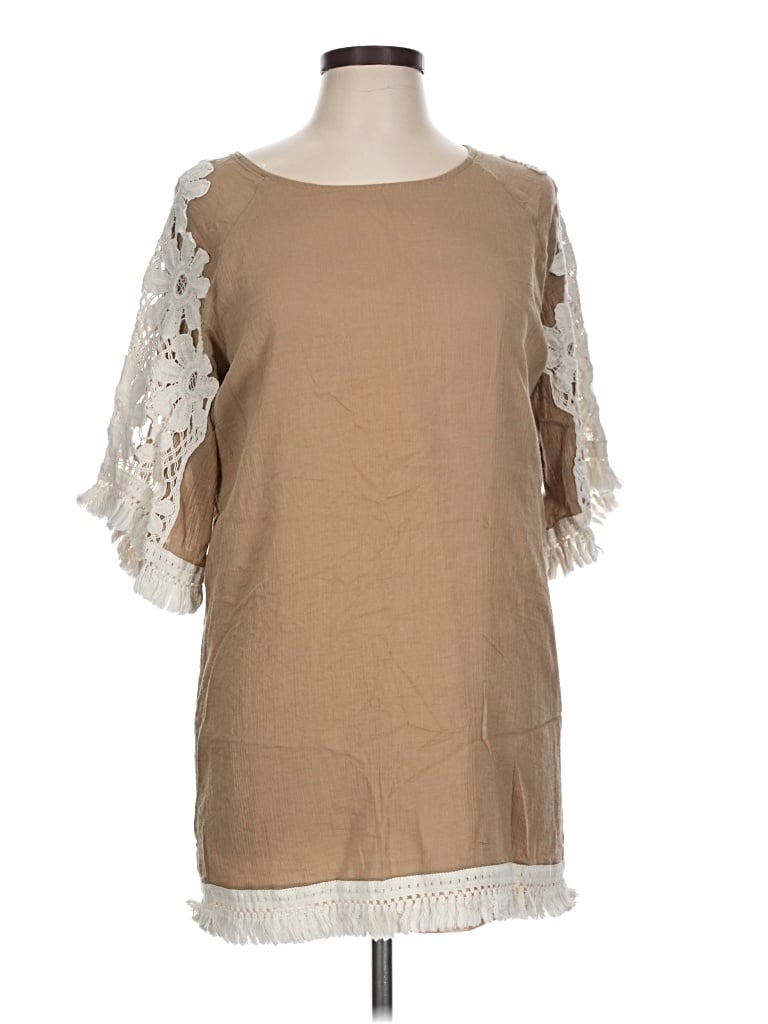 Pre-owned Umgee Casual Dress In Tan