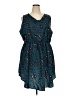 Unbranded Hearts Teal Casual Dress Size 5X - photo 1