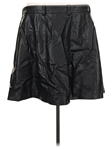 ELOQUII Faux Leather Skirt (view 2)