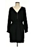 Zara Basic Solid Black Casual Dress Size M - photo 1