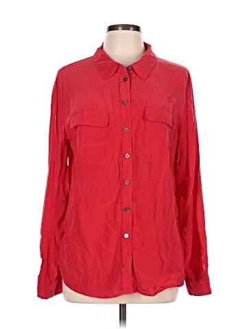 TWO by Vince Camuto Long Sleeve Silk Top (view 1)