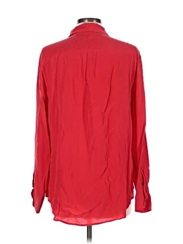 TWO by Vince Camuto Long Sleeve Silk Top (view 2)