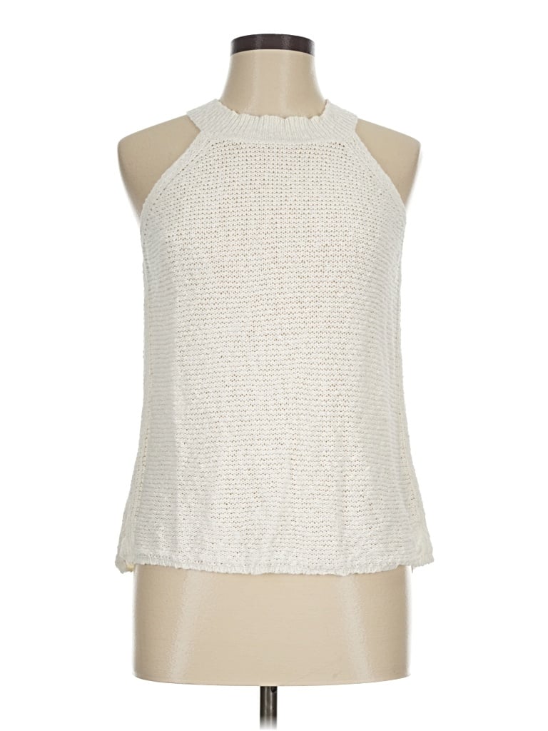 Pre-owned Evereve Sweater Vest In Ivory