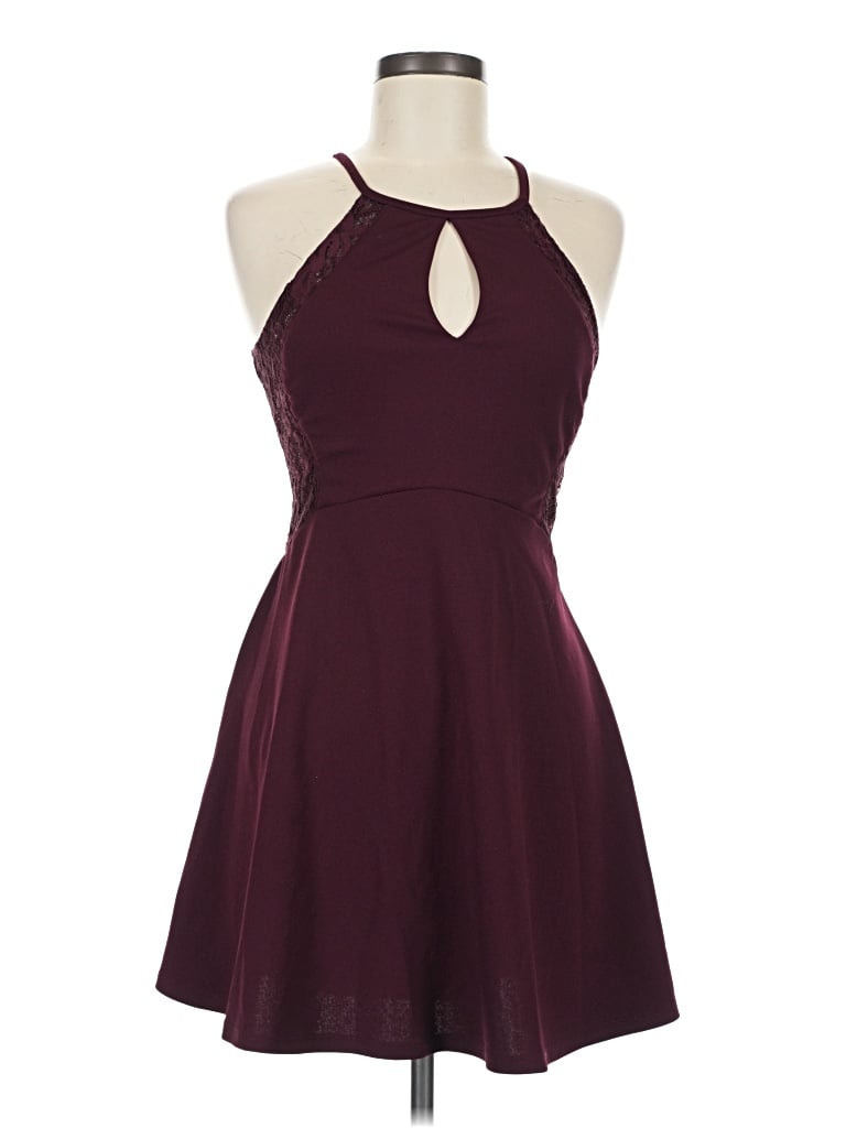 Pre-owned Speechless Cocktail Dress In Burgundy
