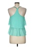rue21 100% Polyester Teal Sleeveless Blouse Size M - photo 2