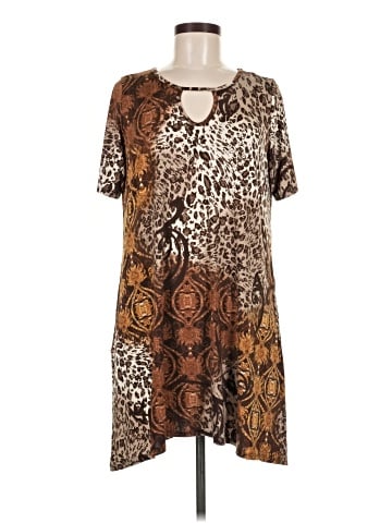 The ZigZag Stripe Casual Dress (view 1)